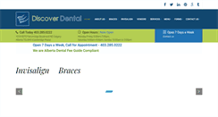 Desktop Screenshot of discoverdental.ca